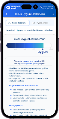 Ana ekran - Kredi Uygunluk Raporu
